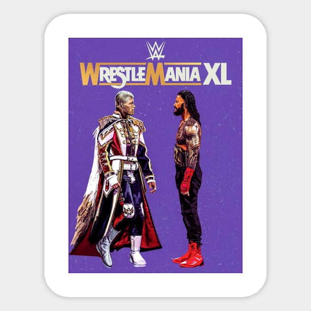 WRESTLEMANIA XL Sticker by DEENOS